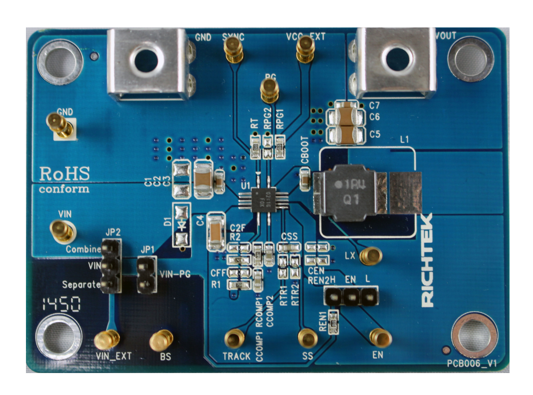 EVB_RT7243GQW - Board EVB_RT7243GQW - Board